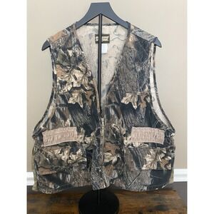 Vintage SafTbak Advantage Timber Camo Hunting Fishing Hiking Vest Size XL‎